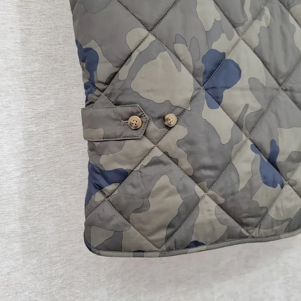 J Crew Camo Quilted Layering Vest Men's Size Medium Camouflage